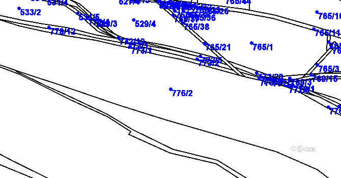 Parcela st. 776/2 v KÚ Světnov, Katastrální mapa