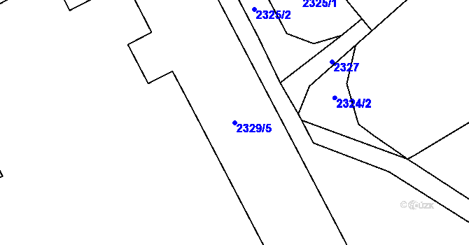 Parcela st. 2329/5 v KÚ Sviadnov, Katastrální mapa