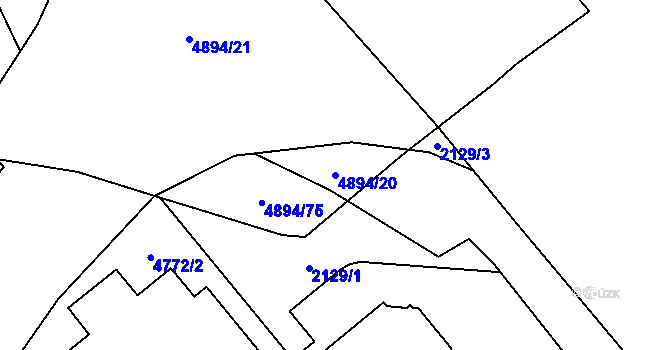 Parcela st. 4894/20 v KÚ Sviadnov, Katastrální mapa