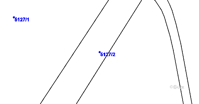 Parcela st. 5127/2 v KÚ Sviadnov, Katastrální mapa
