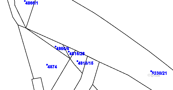Parcela st. 5230/31 v KÚ Sviadnov, Katastrální mapa