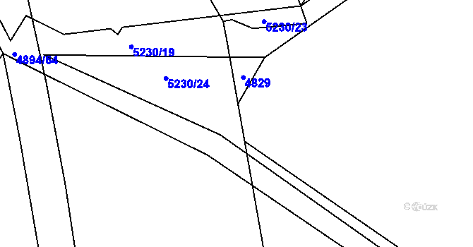 Parcela st. 5230/25 v KÚ Sviadnov, Katastrální mapa