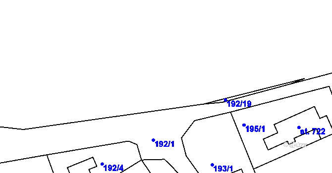 Parcela st. 459/13 v KÚ Svinary, Katastrální mapa