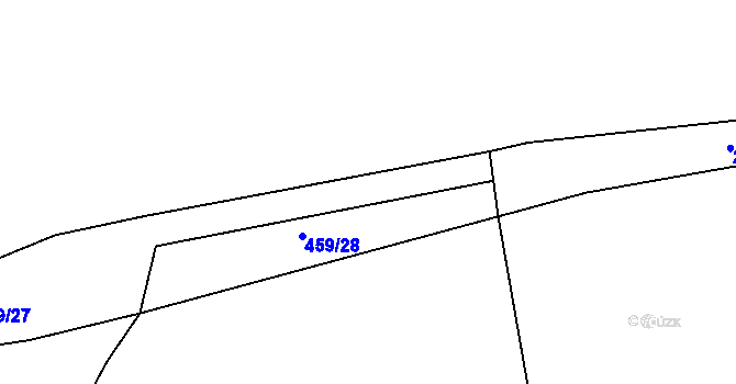 Parcela st. 459/29 v KÚ Svinary, Katastrální mapa