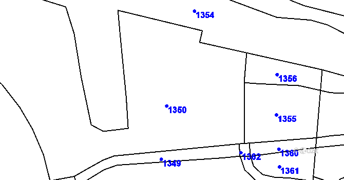 Parcela st. 137/1 v KÚ Svinaře, Katastrální mapa