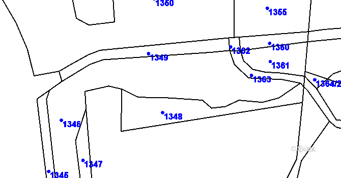 Parcela st. 137/20 v KÚ Svinaře, Katastrální mapa