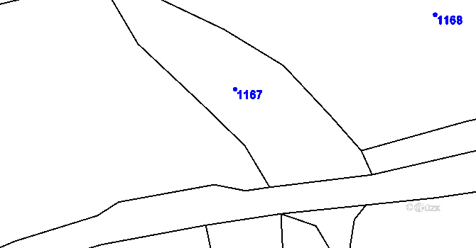 Parcela st. 266/2 v KÚ Svinaře, Katastrální mapa