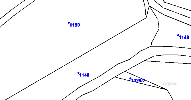 Parcela st. 308/2 v KÚ Svinaře, Katastrální mapa