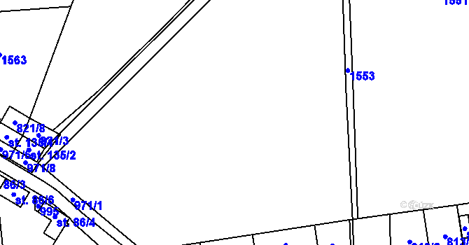 Parcela st. 815/1 v KÚ Svinaře, Katastrální mapa