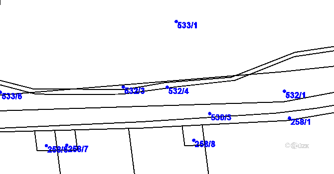 Parcela st. 532/4 v KÚ Svinařov u Kladna, Katastrální mapa