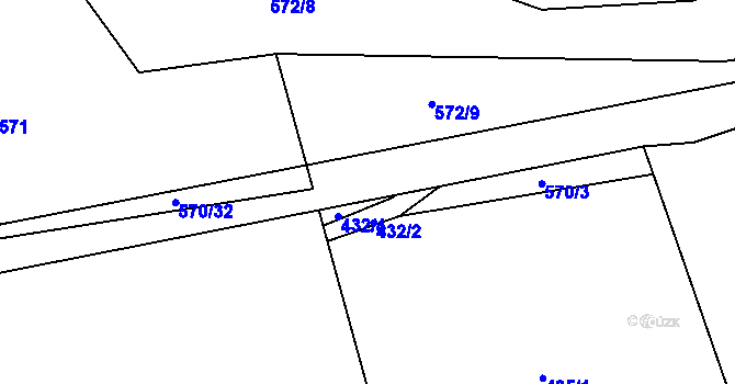 Parcela st. 570/33 v KÚ Svinařov u Kladna, Katastrální mapa