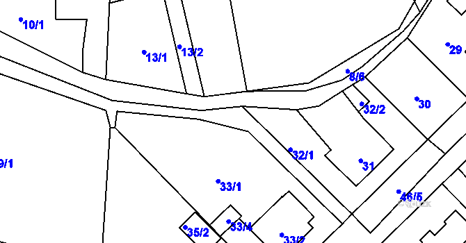 Parcela st. 7/3 v KÚ Svinařov u Kladna, Katastrální mapa