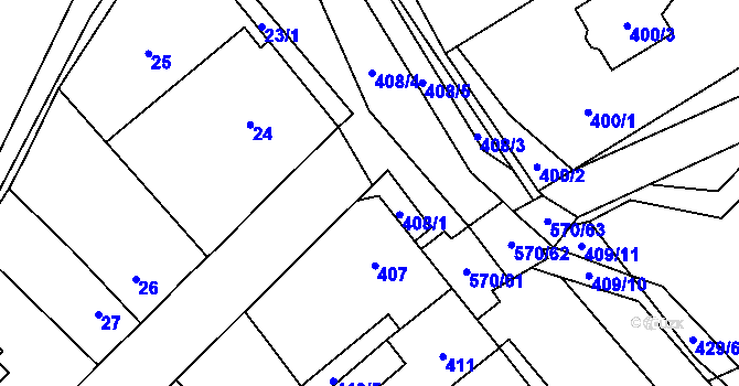 Parcela st. 46/8 v KÚ Svinařov u Kladna, Katastrální mapa