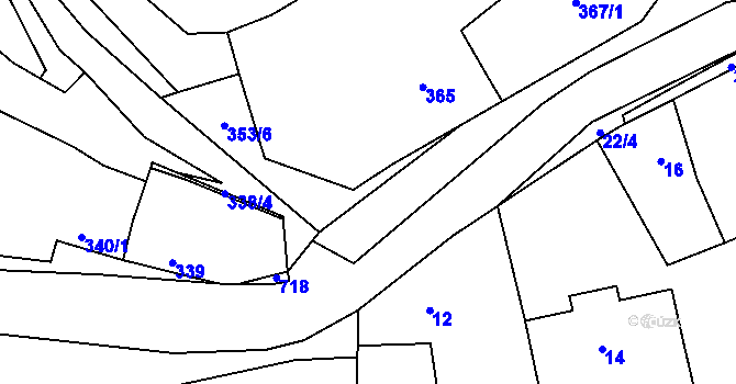 Parcela st. 289/14 v KÚ Svinařov u Kladna, Katastrální mapa