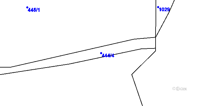 Parcela st. 444/4 v KÚ Svinařov u Kladna, Katastrální mapa