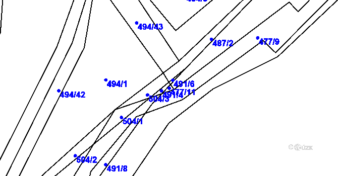Parcela st. 477/11 v KÚ Svinařov u Kladna, Katastrální mapa