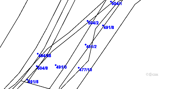 Parcela st. 491/2 v KÚ Svinařov u Kladna, Katastrální mapa