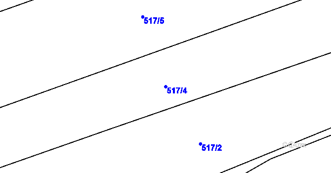 Parcela st. 517/4 v KÚ Svinařov u Kladna, Katastrální mapa