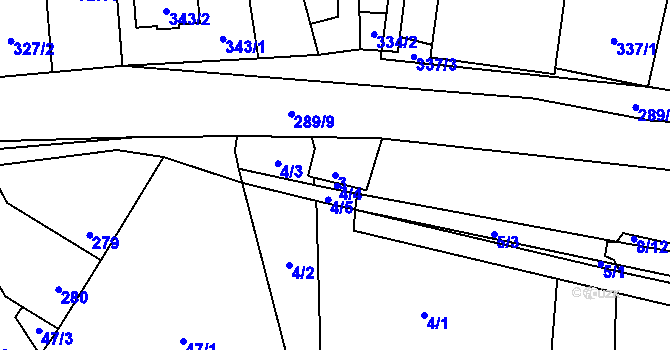 Parcela st. 3 v KÚ Svinařov u Kladna, Katastrální mapa