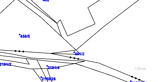 Parcela st. 454/1 v KÚ Svinařov u Kladna, Katastrální mapa