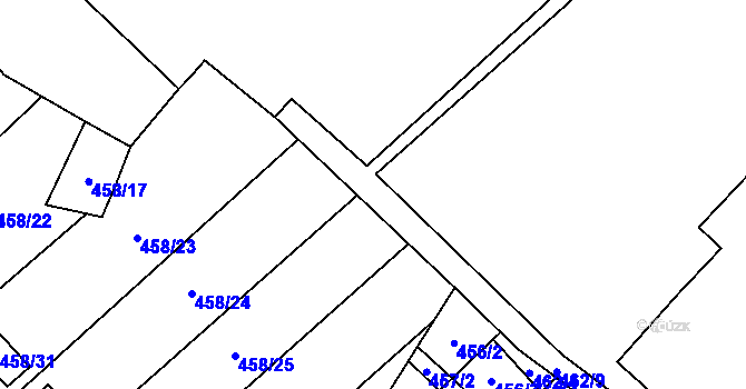 Parcela st. 460/4 v KÚ Svinařov u Kladna, Katastrální mapa