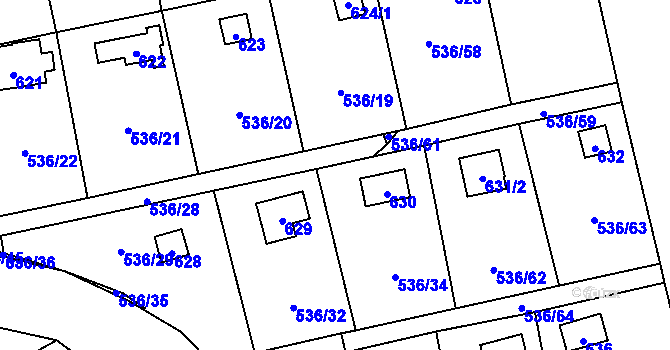 Parcela st. 536/33 v KÚ Svinařov u Kladna, Katastrální mapa