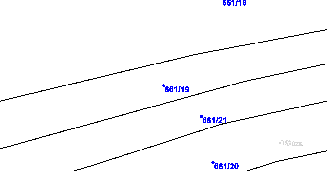 Parcela st. 661/19 v KÚ Svinařov, Katastrální mapa