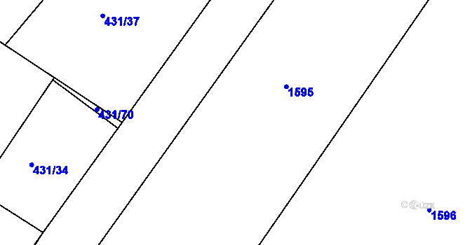 Parcela st. 434/4 v KÚ Svinčany, Katastrální mapa
