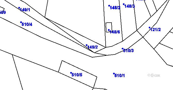 Parcela st. 149/2 v KÚ Svinošice, Katastrální mapa