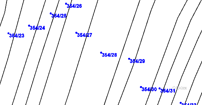 Parcela st. 354/28 v KÚ Svinošice, Katastrální mapa