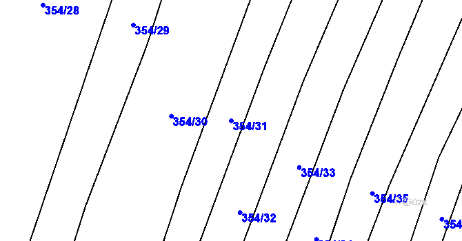 Parcela st. 354/31 v KÚ Svinošice, Katastrální mapa