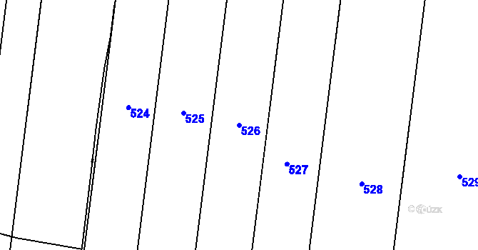 Parcela st. 526 v KÚ Kundratice u Svinů, Katastrální mapa