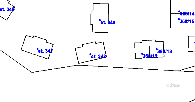 Parcela st. 368/9 v KÚ Maršov I, Katastrální mapa