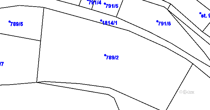 Parcela st. 789/2 v KÚ Svobodné Heřmanice, Katastrální mapa