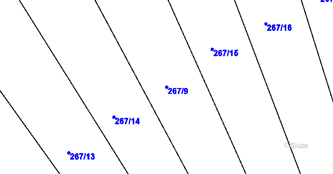 Parcela st. 267/9 v KÚ Svojkovice na Moravě, Katastrální mapa
