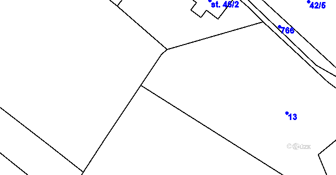 Parcela st. 11/3 v KÚ Nestrašovice, Katastrální mapa
