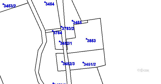 Parcela st. 663 v KÚ Svor, Katastrální mapa