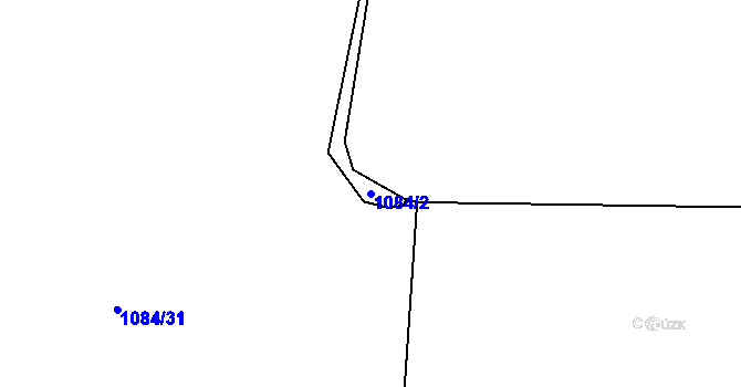Parcela st. 1084/2 v KÚ Svratouch, Katastrální mapa