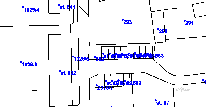 Parcela st. 676 v KÚ Svratouch, Katastrální mapa