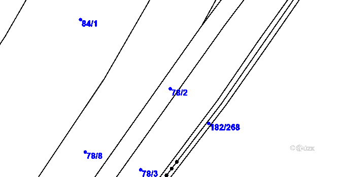 Parcela st. 78/2 v KÚ Svrkyně, Katastrální mapa