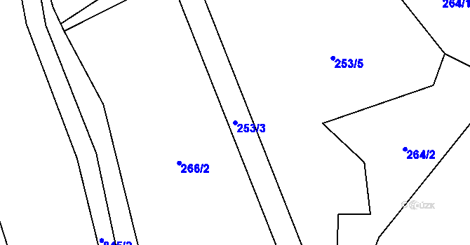 Parcela st. 253/3 v KÚ Synalov, Katastrální mapa