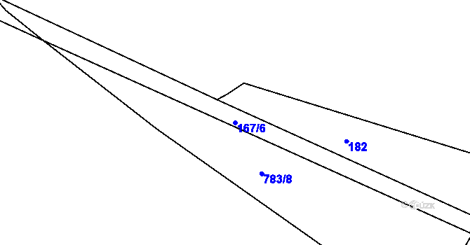 Parcela st. 167/6 v KÚ Synalov, Katastrální mapa