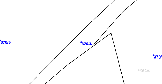 Parcela st. 370/4 v KÚ Syrovátka, Katastrální mapa