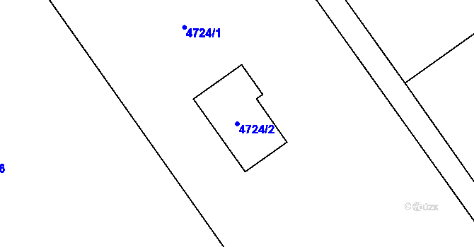 Parcela st. 4724/2 v KÚ Syrovice, Katastrální mapa