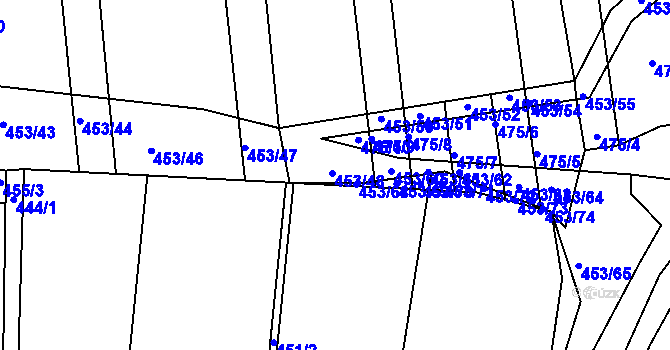 Parcela st. 453/59 v KÚ Syrovín, Katastrální mapa