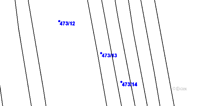 Parcela st. 473/13 v KÚ Syrovín, Katastrální mapa