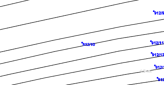 Parcela st. 912/10 v KÚ Syrovín, Katastrální mapa