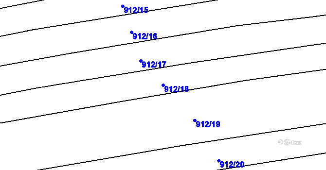 Parcela st. 912/18 v KÚ Syrovín, Katastrální mapa