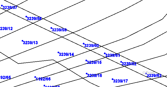 Parcela st. 3239/60 v KÚ Šalmanovice, Katastrální mapa