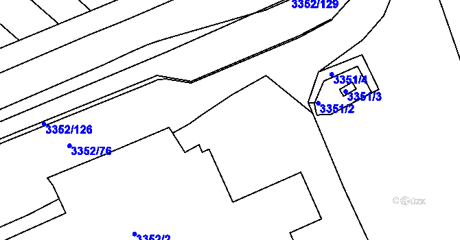 Parcela st. 3352/67 v KÚ Šardice, Katastrální mapa